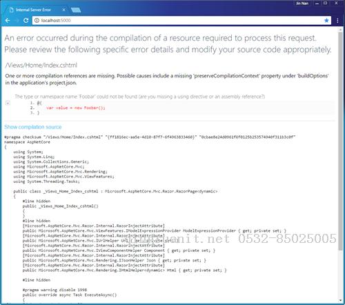  Core应用的错误处理[2]：DeveloperExceptionPageMiddleware中间件如何呈现“开发者异常页面” 在-Java培训,做最负责任的教育,学习改变命运,软件学习,再就业,大学生如何就业,帮大学生找到好工作,lphotoshop培训,电脑培训,电脑维修培训,移动软件开发培训,网站设计培训,网站建设培训