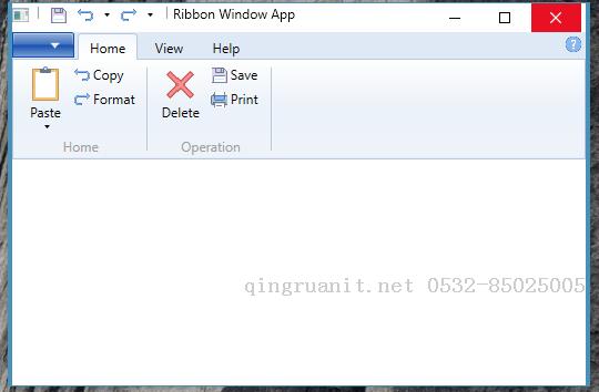 WPF中Ribbon控件的使用-Java培训,做最负责任的教育,学习改变命运,软件学习,再就业,大学生如何就业,帮大学生找到好工作,lphotoshop培训,电脑培训,电脑维修培训,移动软件开发培训,网站设计培训,网站建设培训
