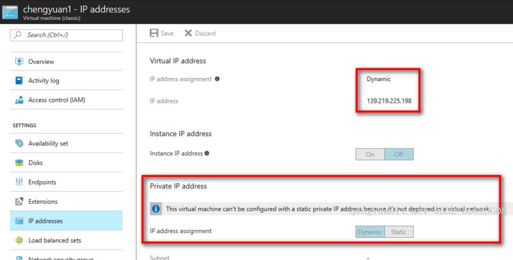 Azure经典门户创建VM，如何设置使用静态IP地址？-Java培训,做最负责任的教育,学习改变命运,软件学习,再就业,大学生如何就业,帮大学生找到好工作,lphotoshop培训,电脑培训,电脑维修培训,移动软件开发培训,网站设计培训,网站建设培训